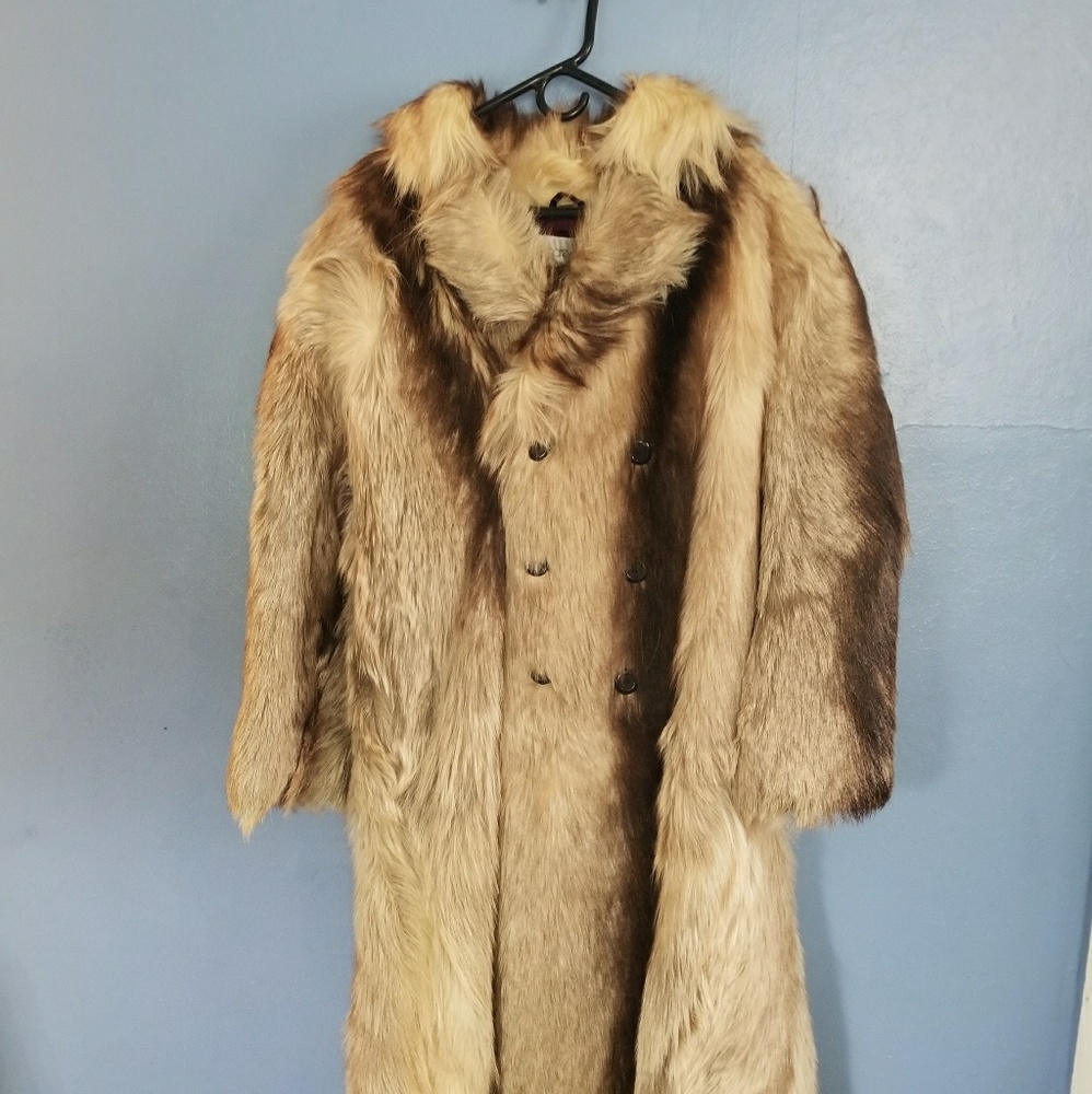 Size 40 authentic men fur coat.